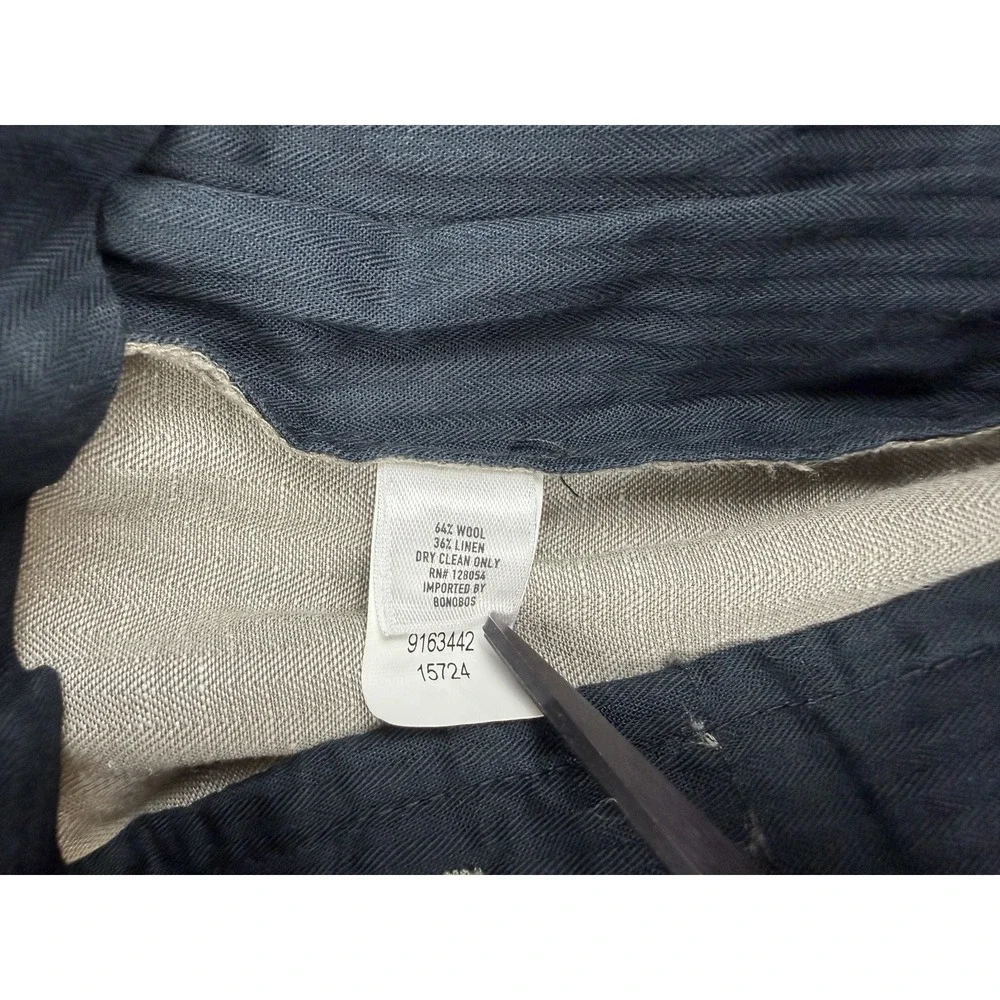 Bonobos Marzotto Wool Linen Blend Athletic Fit Trousers Pants 34x30 Beige Preppy